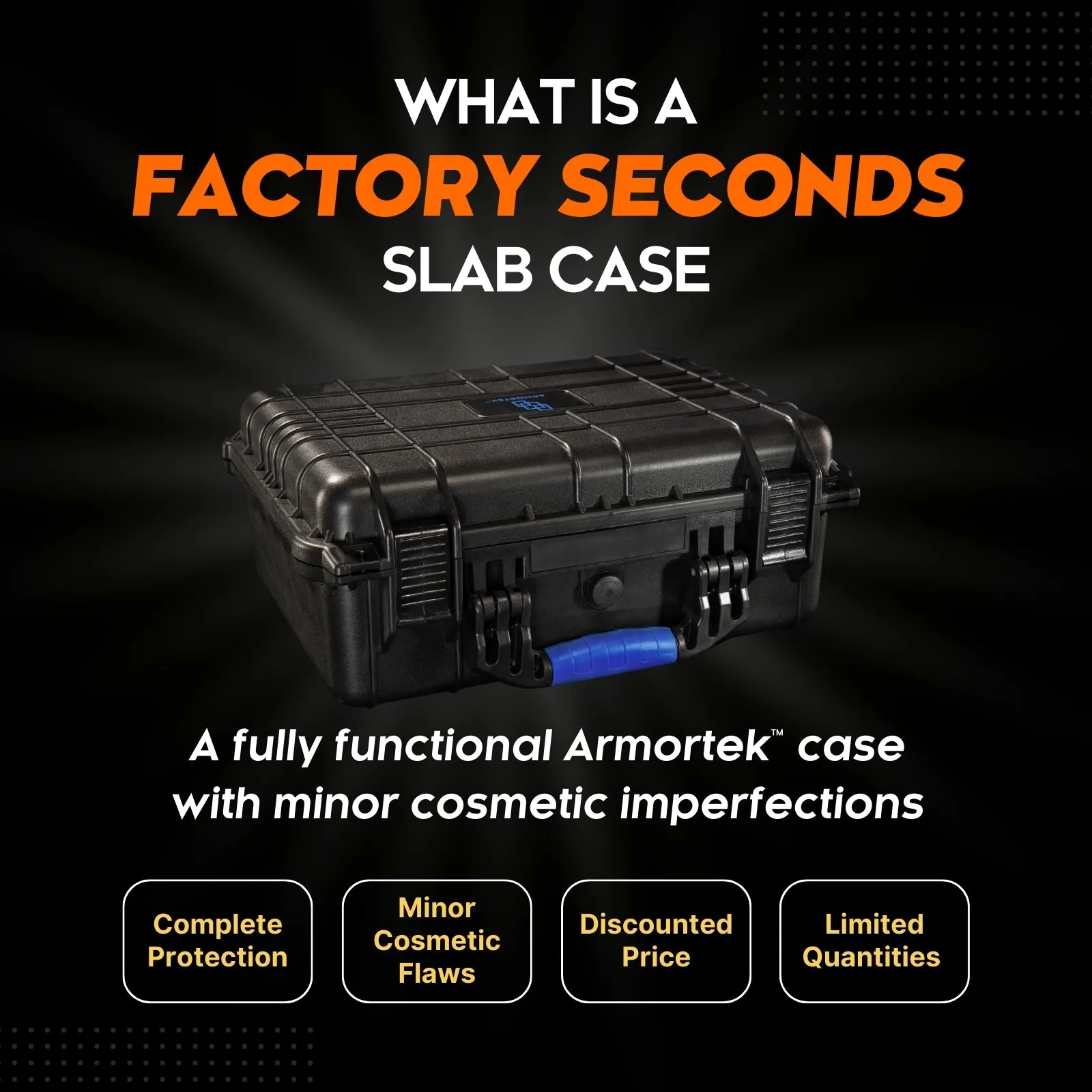 ⚠️ Z3 Pro S Slab Case – Factory Seconds | 3-Row Storage for PSA, BGS, SGC | Cosmetic Blemishes Only