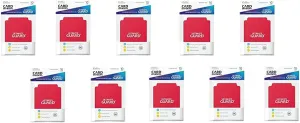 10 Packs Ultimate Guard Red Card Dividers (10) Standard Size Display Case
