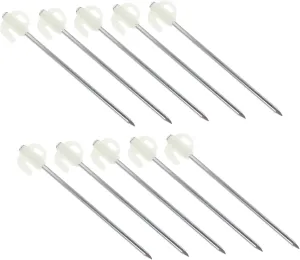1Set Glow Dark Tent Stakes Camping Pegs for Secure Tarp and Tent Anchoring Includes Oxford Storage Bag for Easy Transport