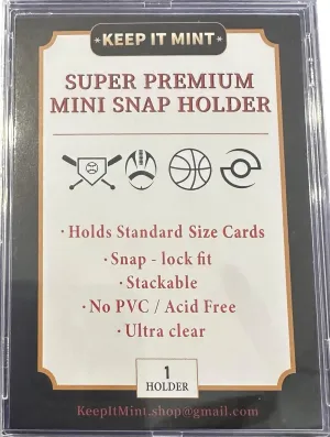 20 Count Mini-Snap Trading Card Protector Baseball 35 pt Standard Size Bundle