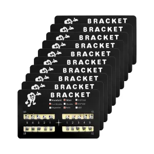 200pcs/Pack 022 Slot Bondable with Hook on 345 Teeth Model Mini Roth Brackets Roth,10 pieces per pack 20 pieces per pack.