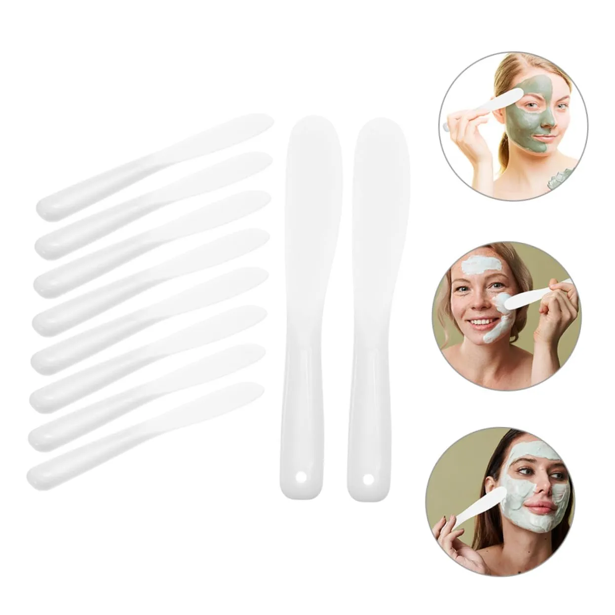 20pcs Spatula Makeup Tool Cosmetic Spoons for Skincare Creams and Easy to Clean Applicators for Home Salon Use Precision Application Spatulas