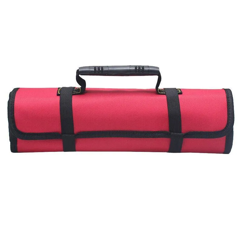 22 Pocket Tool Roll Fold Spanner Canvas Case Wrench Storage Bag Multifunctional