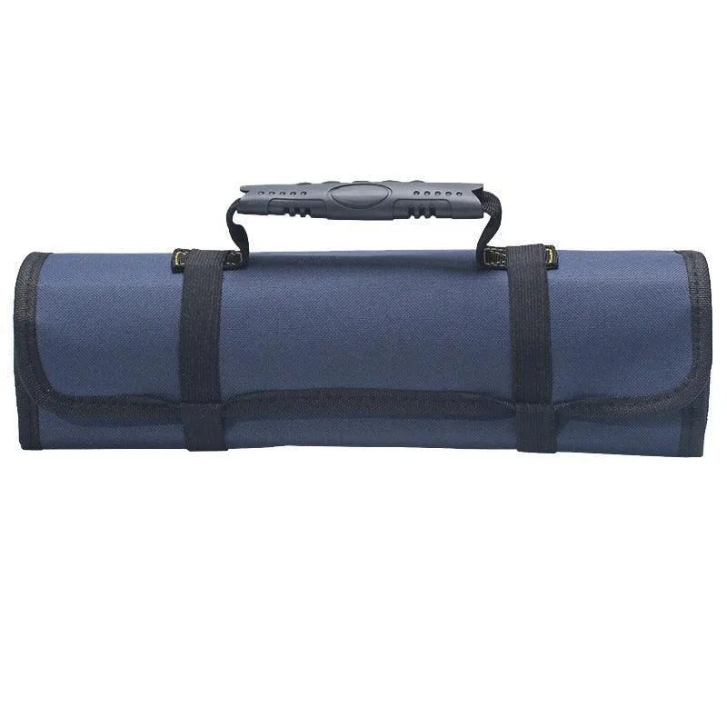 22 Pocket Tool Roll Fold Spanner Canvas Case Wrench Storage Bag Multifunctional