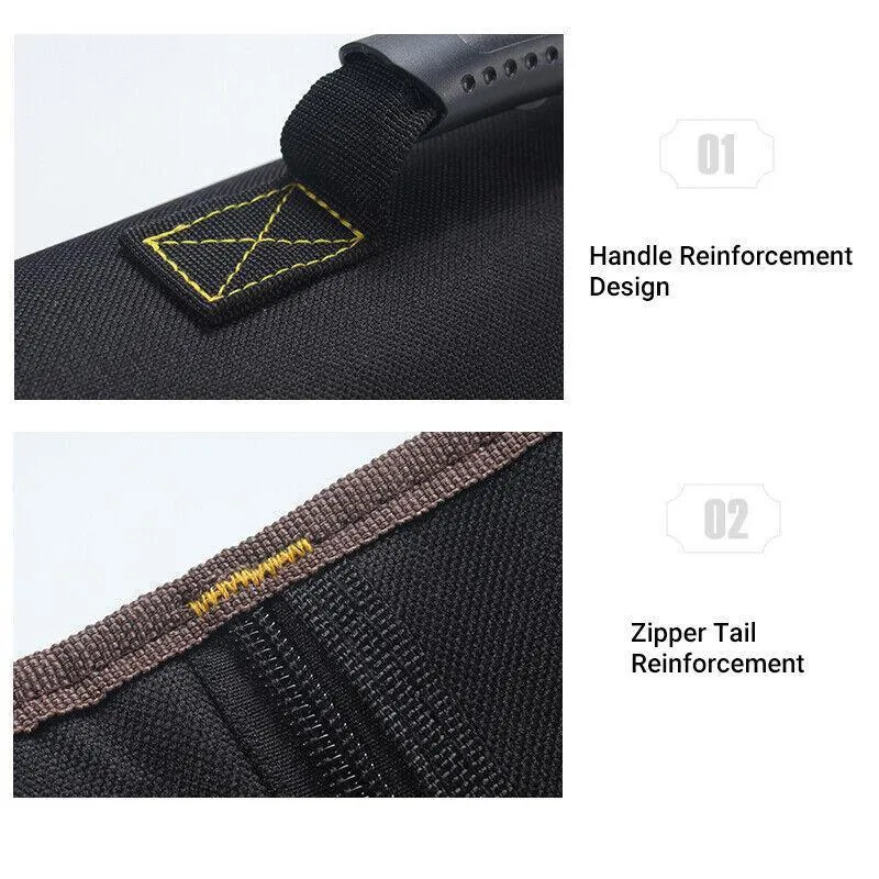 22 Pocket Tool Roll Fold Spanner Canvas Case Wrench Storage Bag Multifunctional