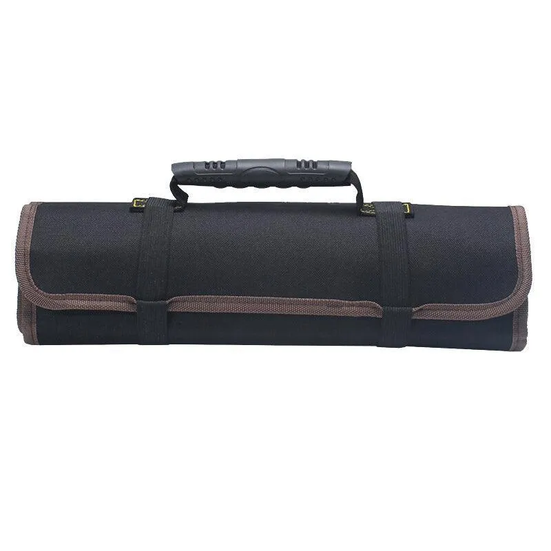 22 Pocket Tool Roll Fold Spanner Canvas Case Wrench Storage Bag Multifunctional