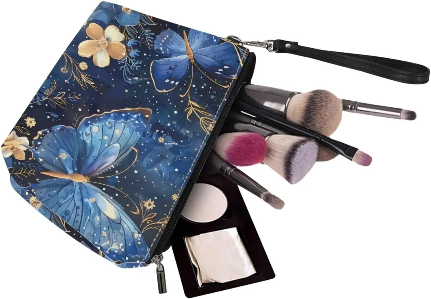 2PCS Handbag and Wallet Set for Women Hobo Bag Satchel Purse Tote Handbag Top Handle Bag with PU Make Up Bag