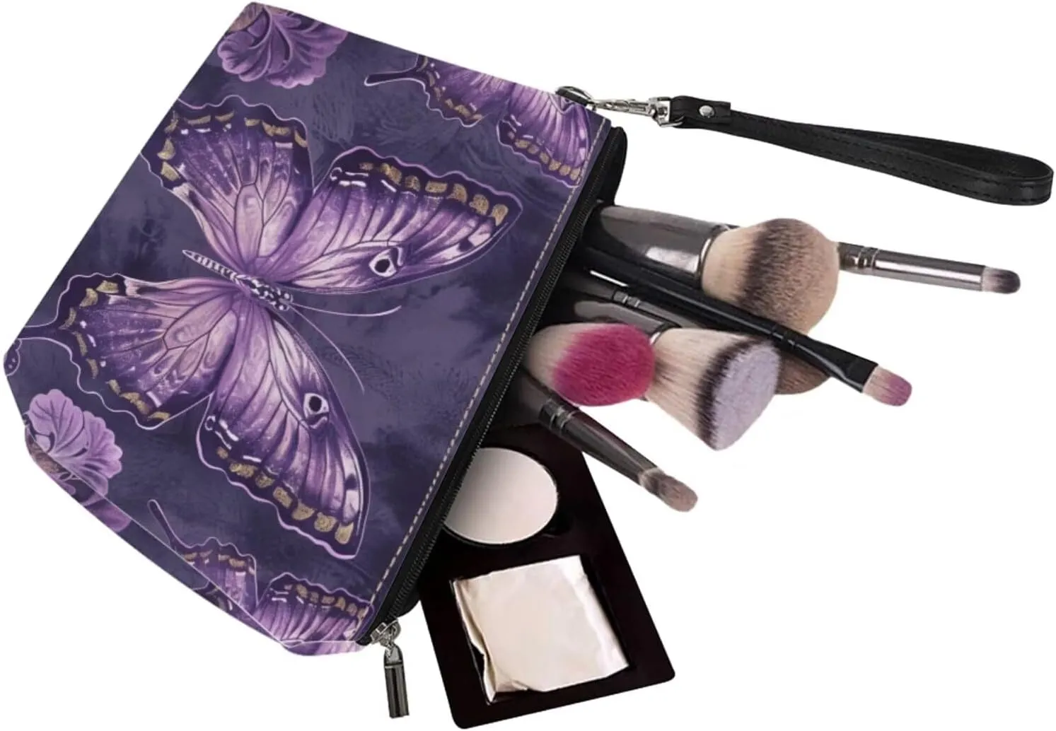 2PCS Handbag and Wallet Set for Women Hobo Bag Satchel Purse Tote Handbag Top Handle Bag with PU Make Up Bag