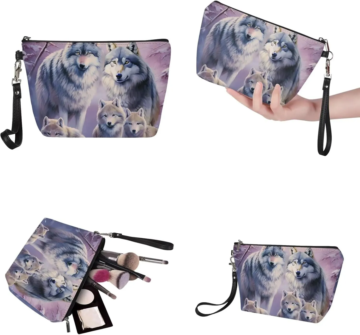 2PCS Top Handle Purse with Matching Wallet, Large Light Shoulder Hobo Bag Purse Tote Bag with PU Cosmetic Case