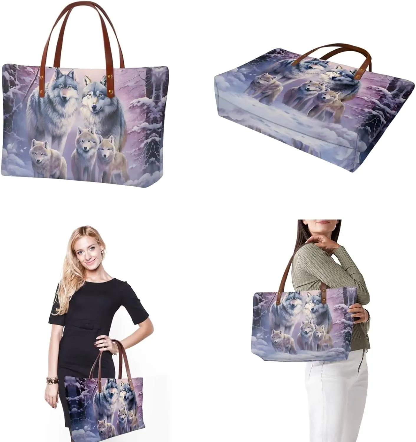 2PCS Top Handle Purse with Matching Wallet, Large Light Shoulder Hobo Bag Purse Tote Bag with PU Cosmetic Case