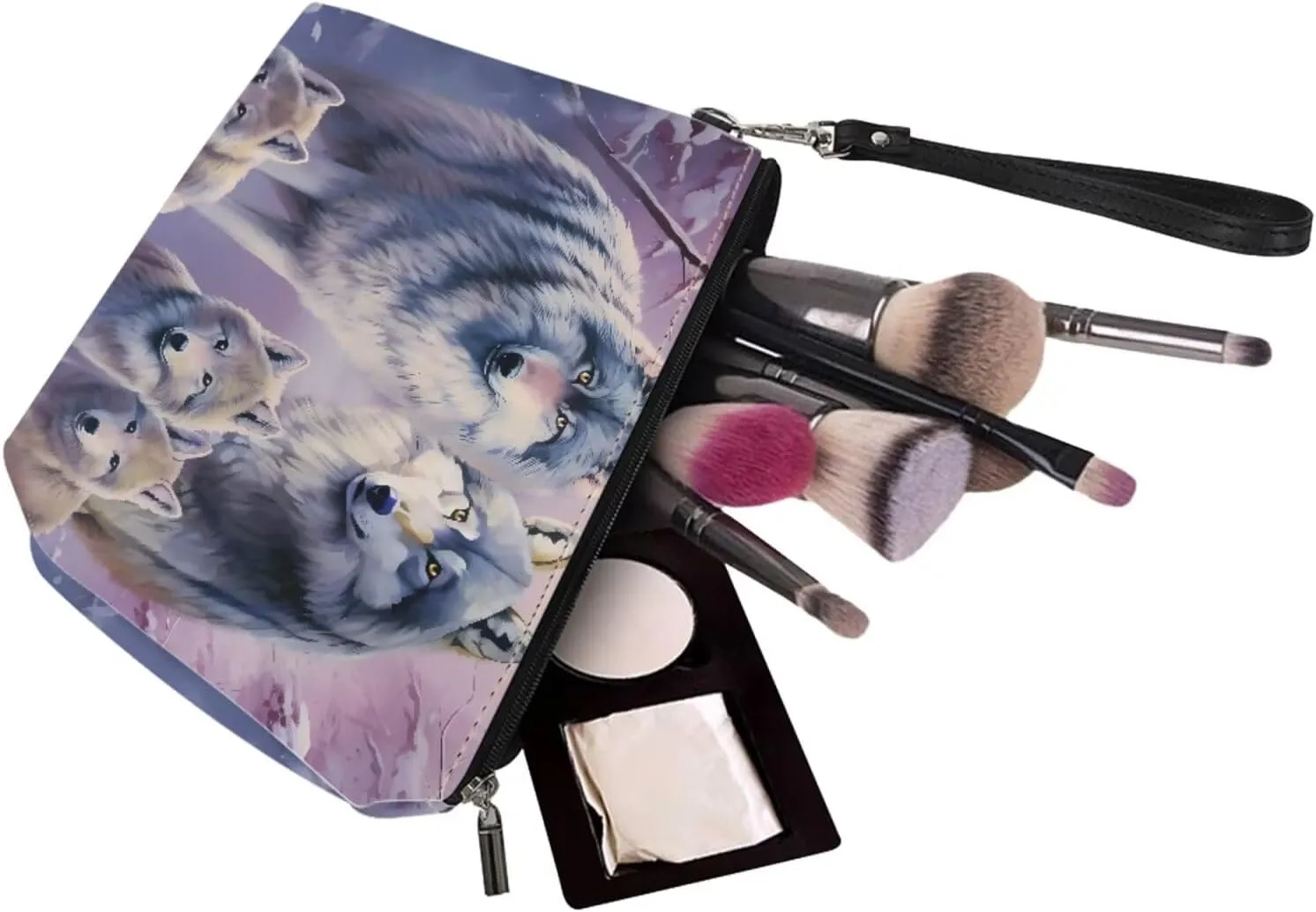 2PCS Top Handle Purse with Matching Wallet, Large Light Shoulder Hobo Bag Purse Tote Bag with PU Cosmetic Case