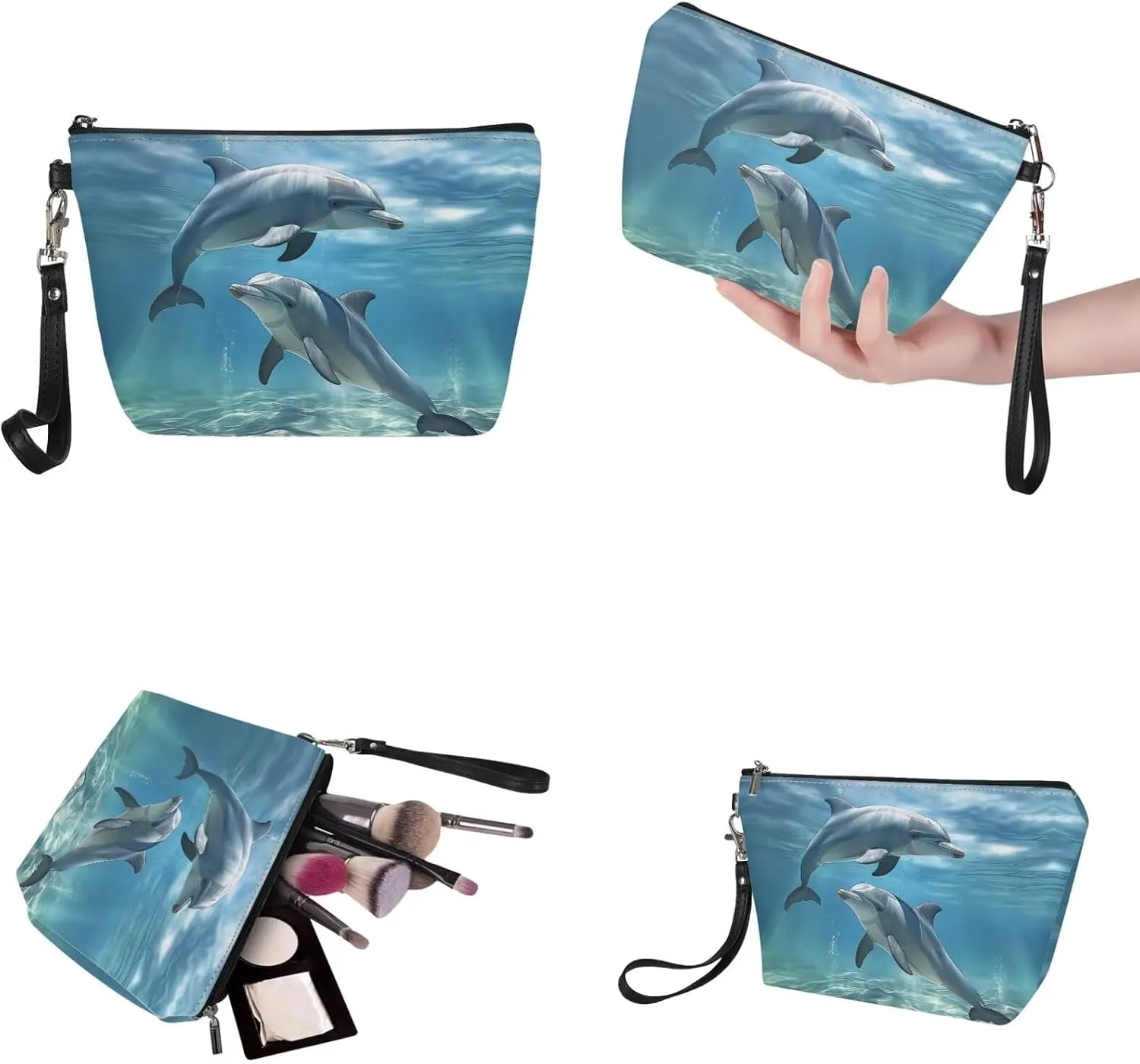 2PCS Tote Bag for Women Top Handle Purse with Wallet, Hobo Bag Tote Shoulder Bag with PU Cosmetic Bag