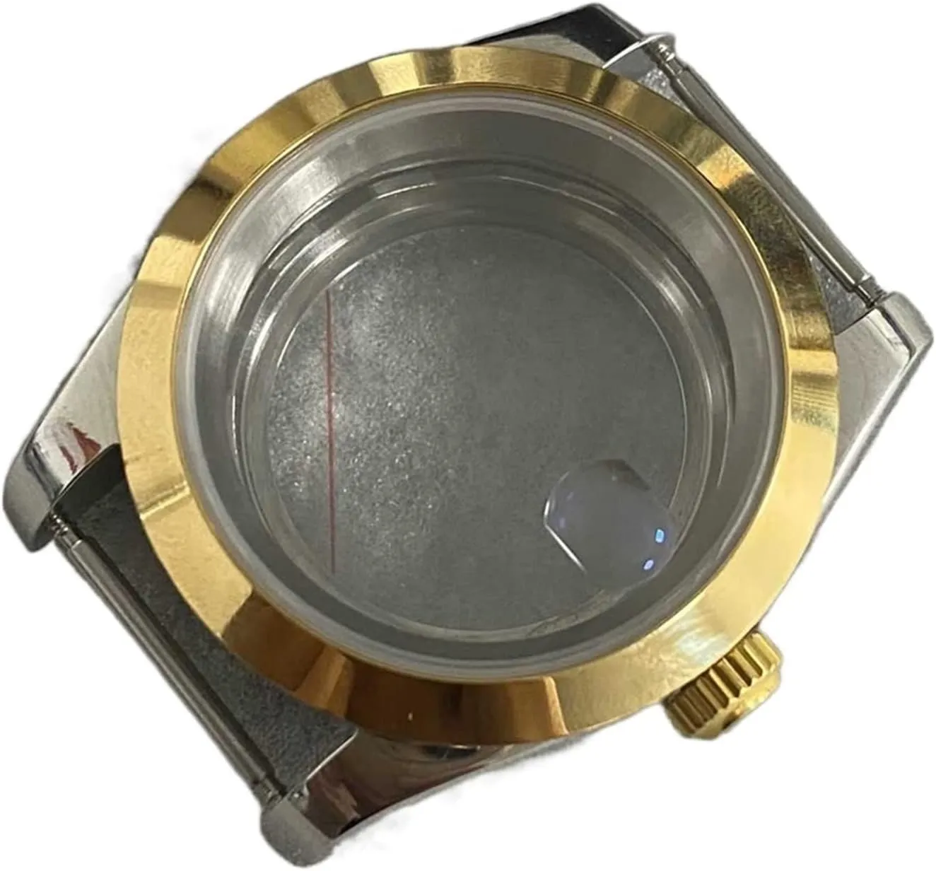39MM Transparent Bottom Watch Case Sapphire Glass Watch Case Cover Kits for NH35/NH36/4R Movement Watch case(Type 3)