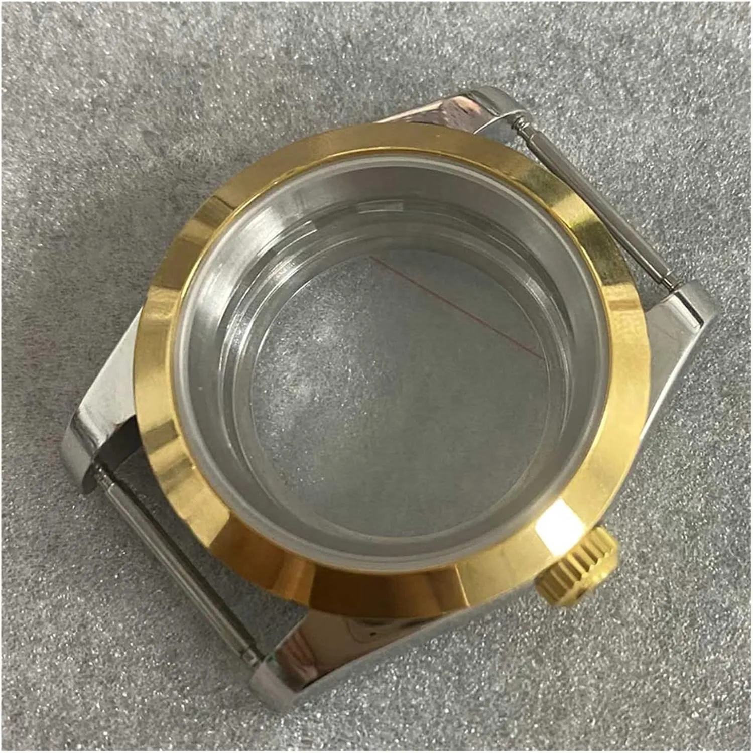 39MM Transparent Bottom Watch Case Sapphire Glass Watch Case Cover Kits for NH35/NH36/4R Movement Watch case(Type 3)
