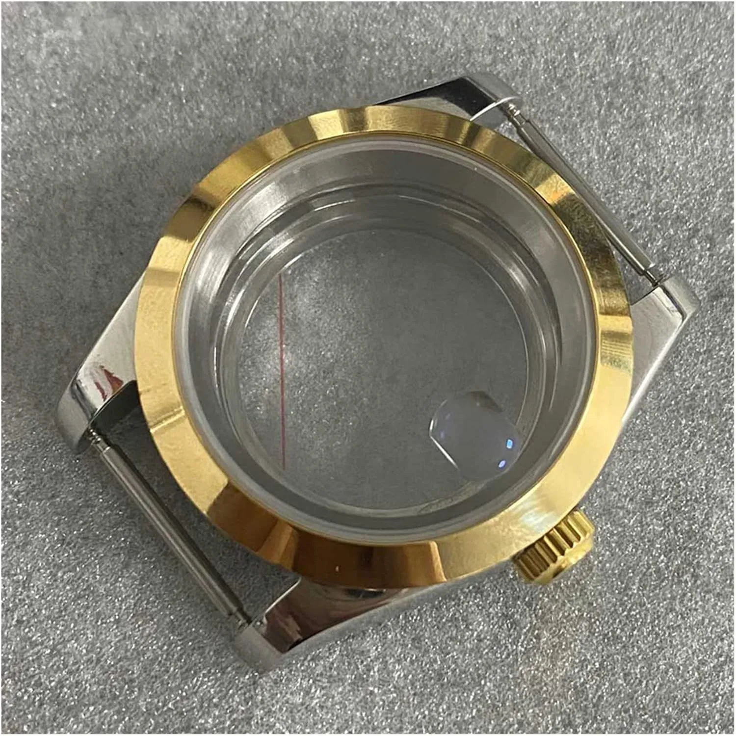 39MM Transparent Bottom Watch Case Sapphire Glass Watch Case Cover Kits for NH35/NH36/4R Movement Watch case(Type 3)