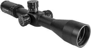 4-14x44 Optics Genesis, Rifle Scope Illuminated Reticle, Zero Stop and Parallax with 30mm Scope Rings, 44mm Scope Hood and Mounting Bubble Levels