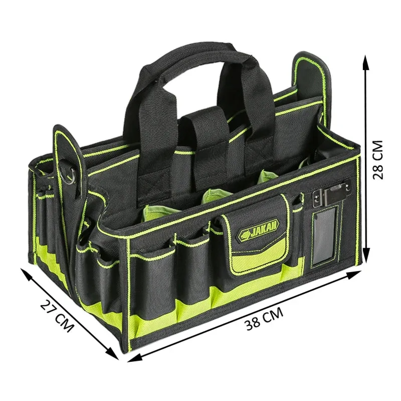 40-POCKETS Tool Tote, Tool Bag Organizer, Electrician Tool Bag, HVAC Tool Bag, Tool Caddy, Tool Bags for Electricians