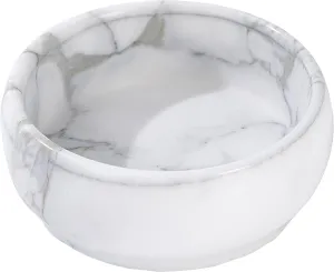 4.72 Inch Decorative Bowls, Natural Marble Decorative Bowls for Home Decor, Key Bowl, Coffee Tables Centerpiece, Soap Serving Bowl, Incense Burner, Smudge Bowl