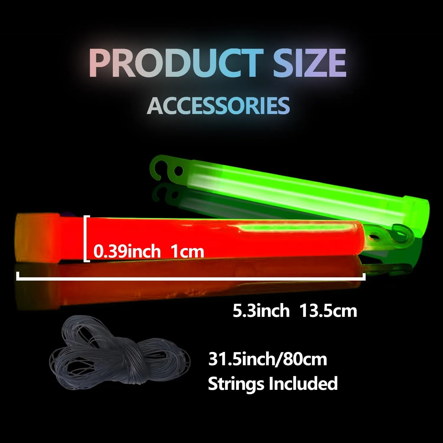 48 Pack Glow Sticks Bulk Party Supplies