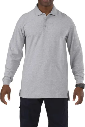 5.11 Tactical Men's Utility Long Sleeve Polo, Polyester-Cotton, Integrated Side Vents, Style 72057