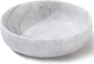 5.91'' Large Decorative Bowl, Natural Marble Decorative Bowls for Home Decor, Key Bowl, Large Incense Burner, Smudge Bowl, Coffee Tables Centerpiece, Soap Serving Bowl