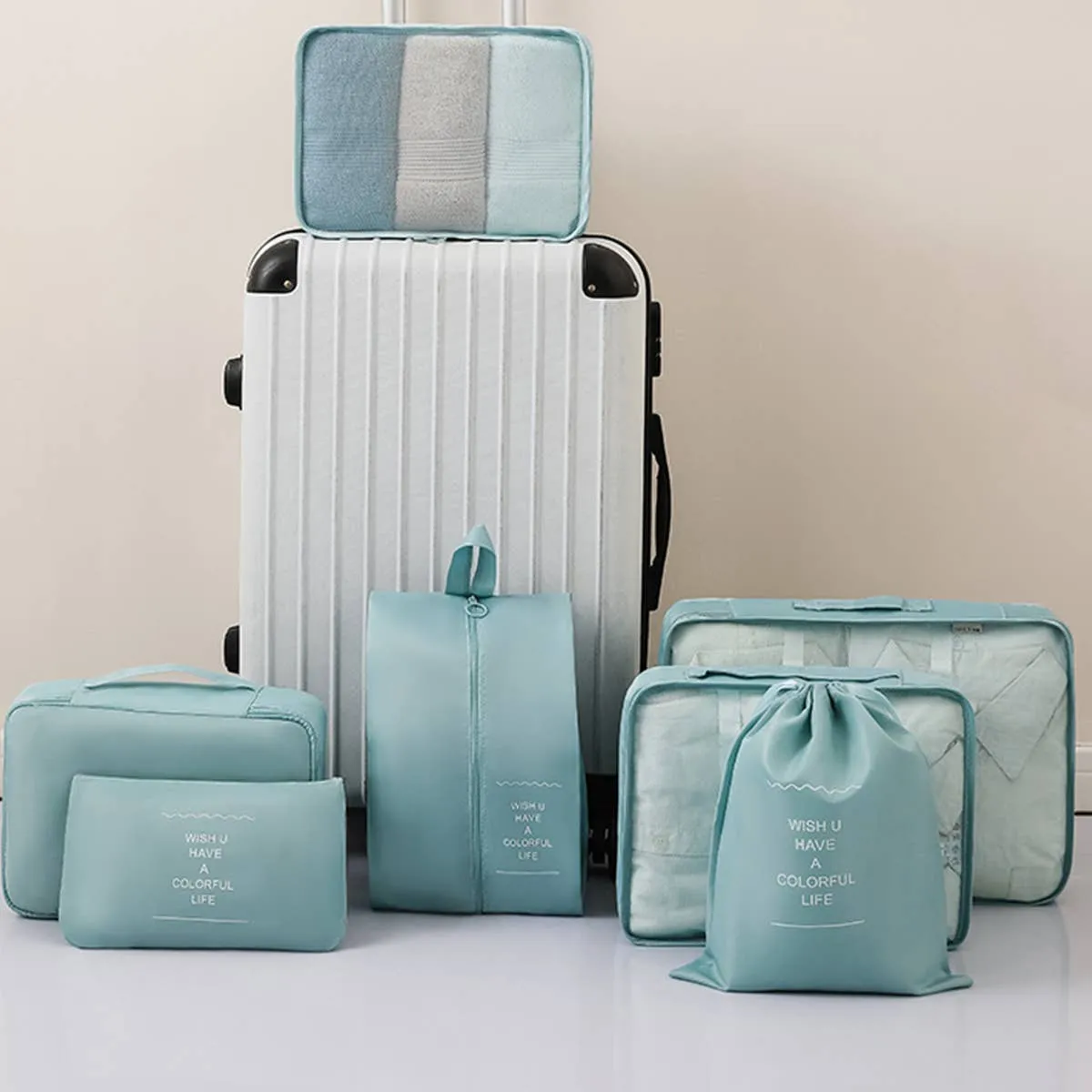 6 SET PACKING CUBES FOR SUITCASES_CWAB0542: GREY