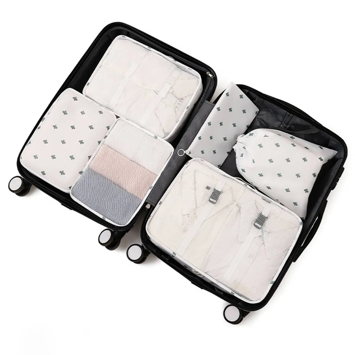 6 SET PACKING CUBES FOR SUITCASES_CWAB0542: GREY
