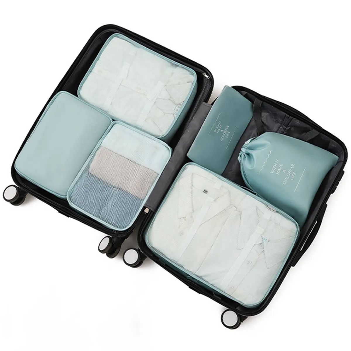 6 SET PACKING CUBES FOR SUITCASES_CWAB0542: GREY