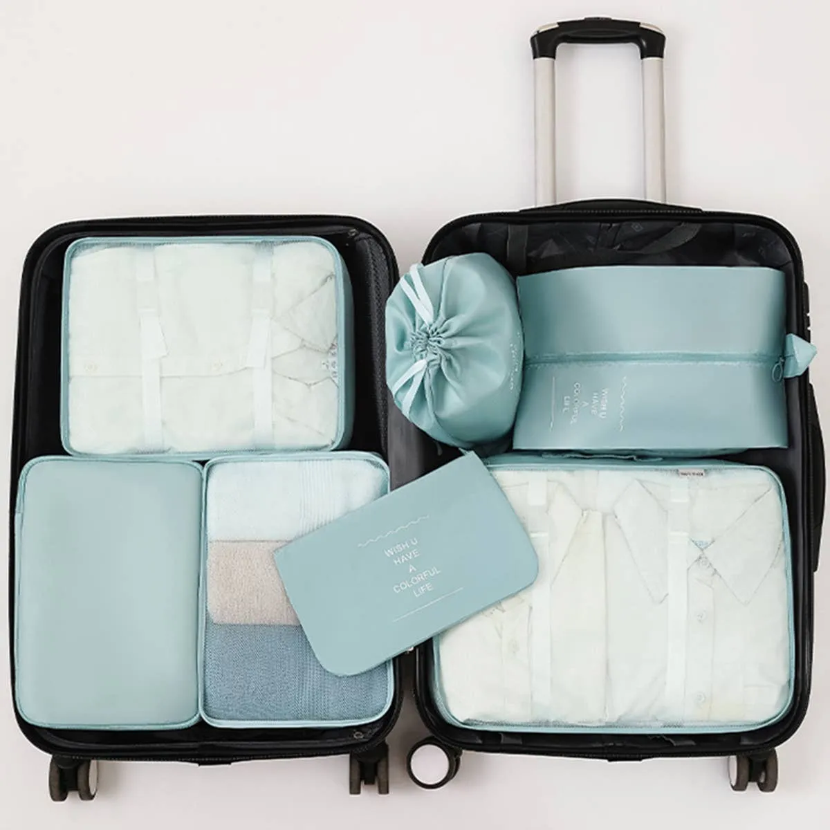 6 SET PACKING CUBES FOR SUITCASES_CWAB0542: GREY