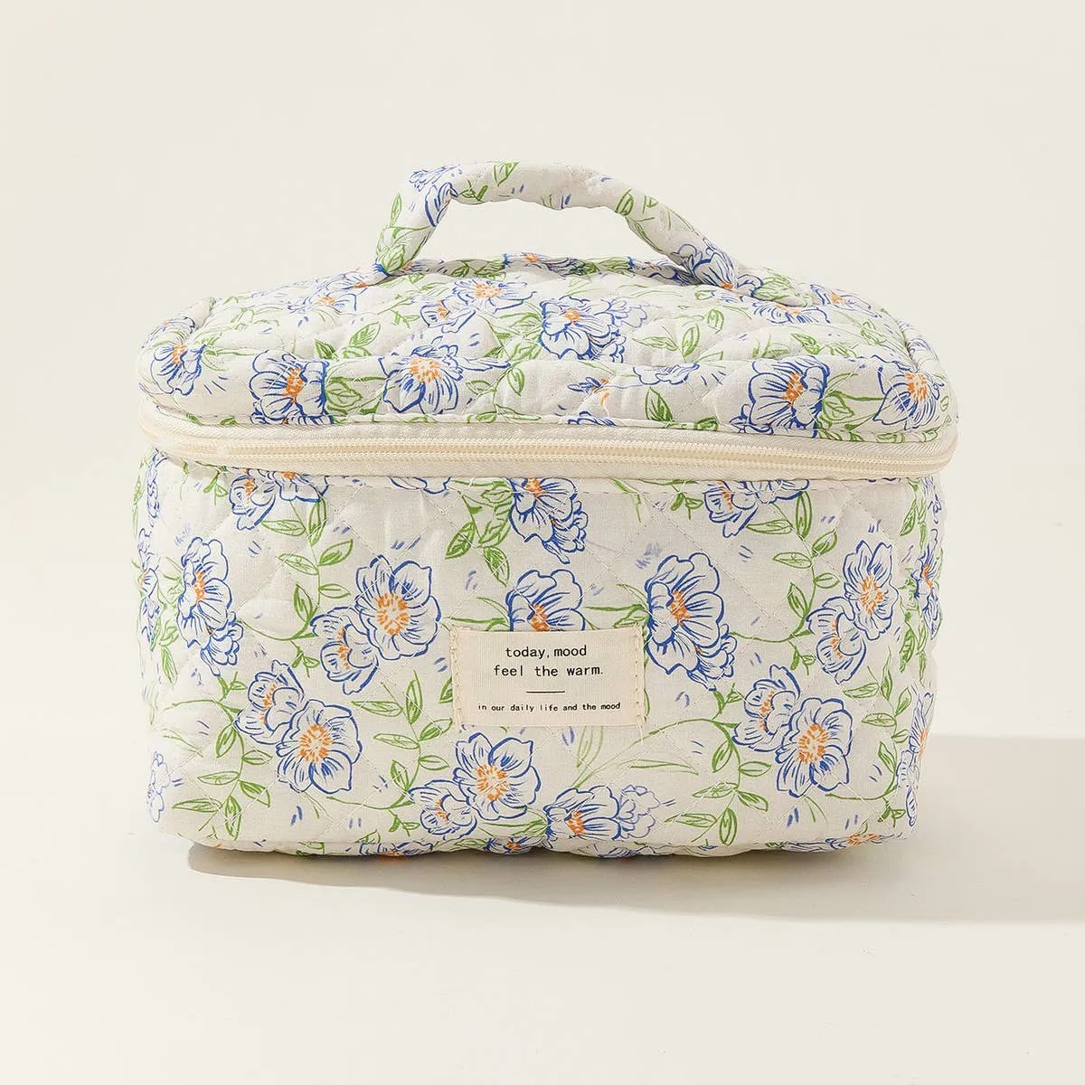 ACCITY - BLOCK PRINT QUILTED COSMETIC CONTAINERS BAG BULK_CWAB1032: TYPE2 / (OS) 1