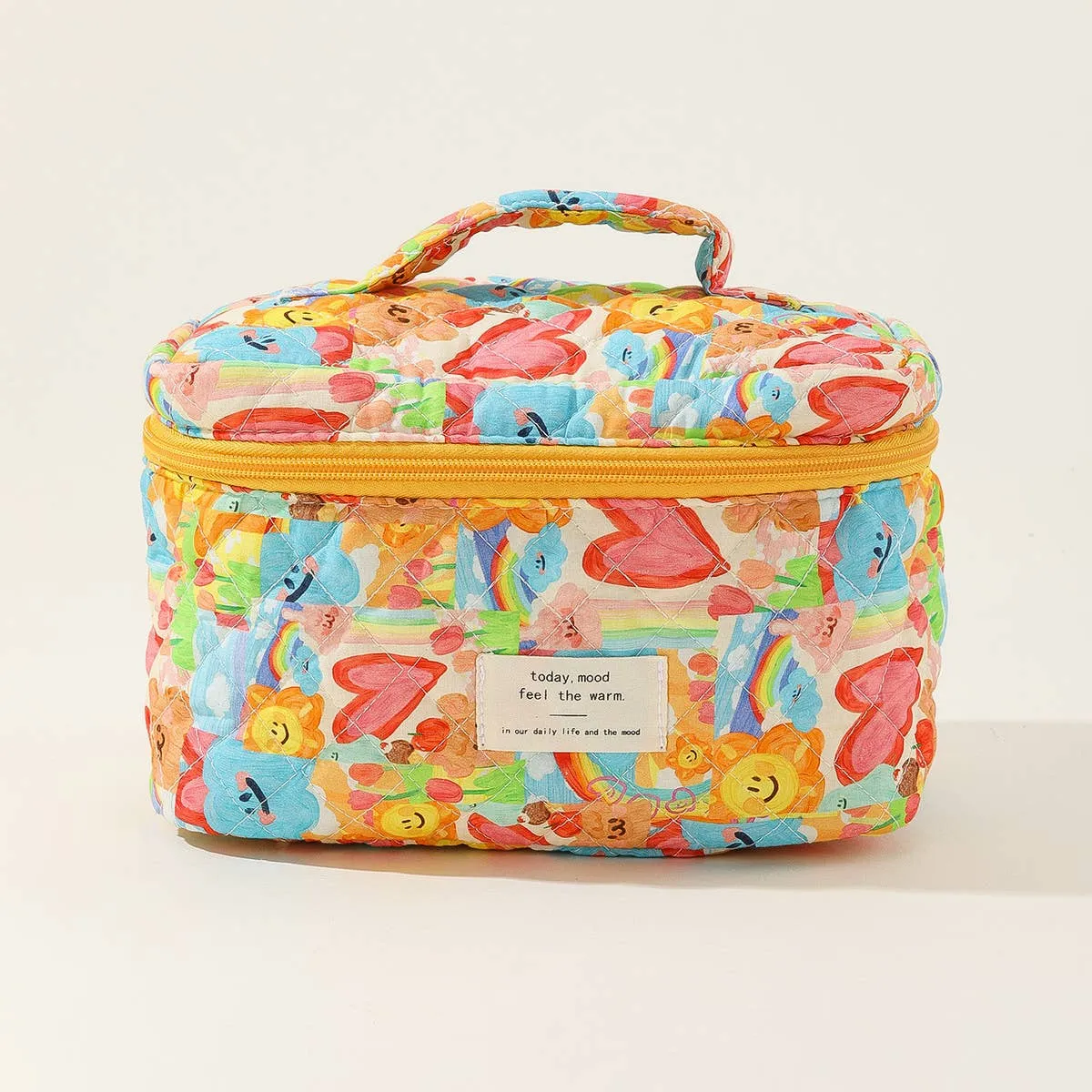 ACCITY - BLOCK PRINT QUILTED COSMETIC CONTAINERS BAG BULK_CWAB1032: TYPE2 / (OS) 1