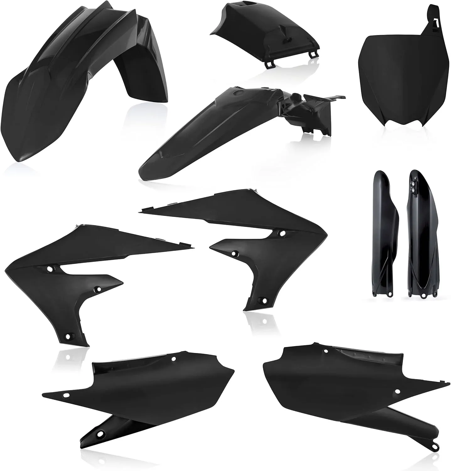 Acerbis Full Plastic Kits For Yamaha - Black (2736350001)