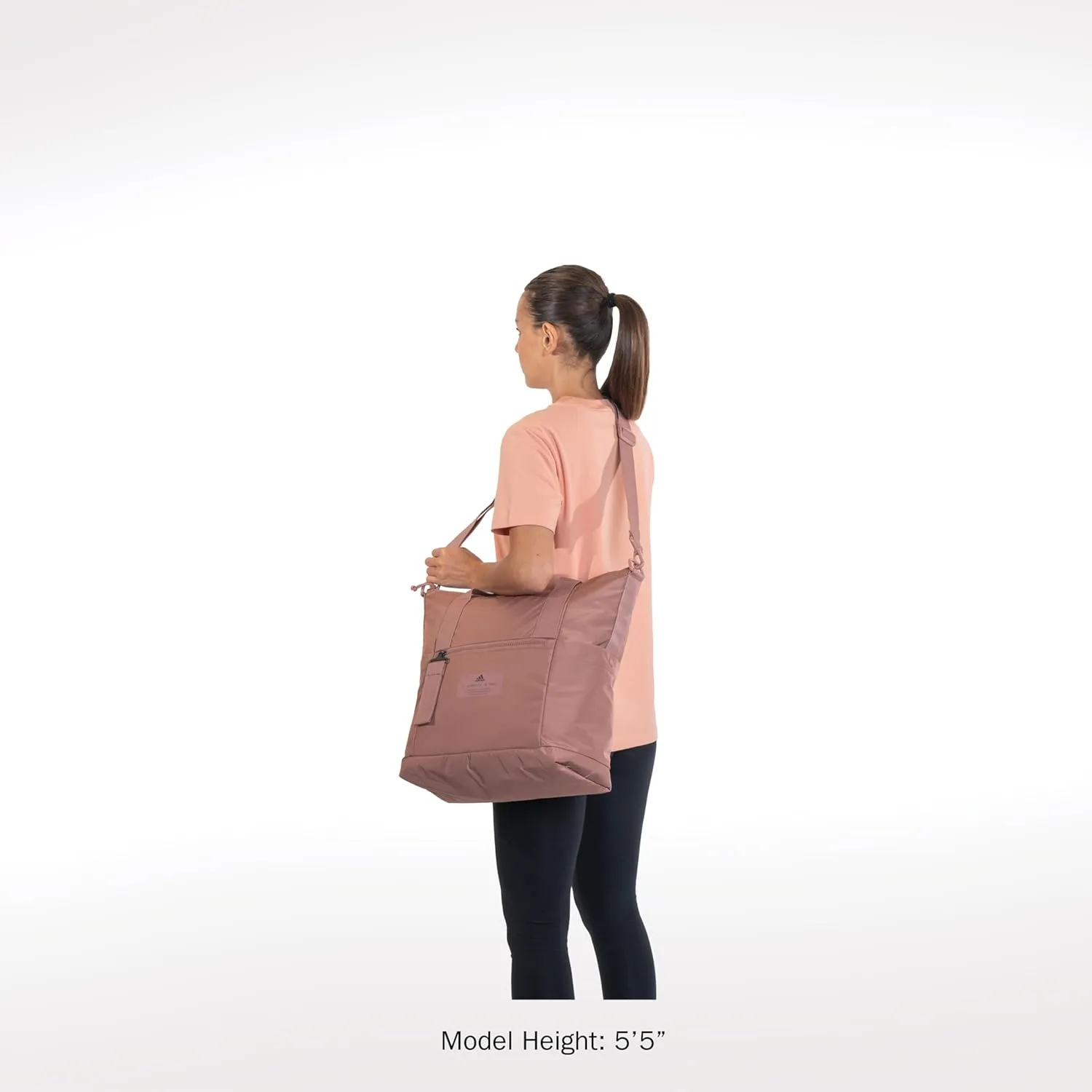 adidas All Me Tote for Women, Large Crossbody Bag with Shoulder Strap, Warm Clay Pink/2.0, OSFA
