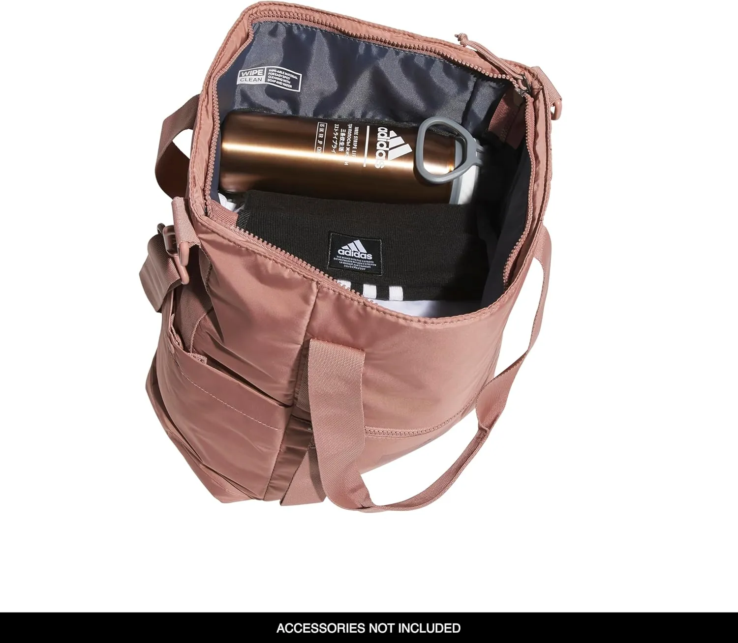adidas All Me Tote for Women, Large Crossbody Bag with Shoulder Strap, Warm Clay Pink/2.0, OSFA
