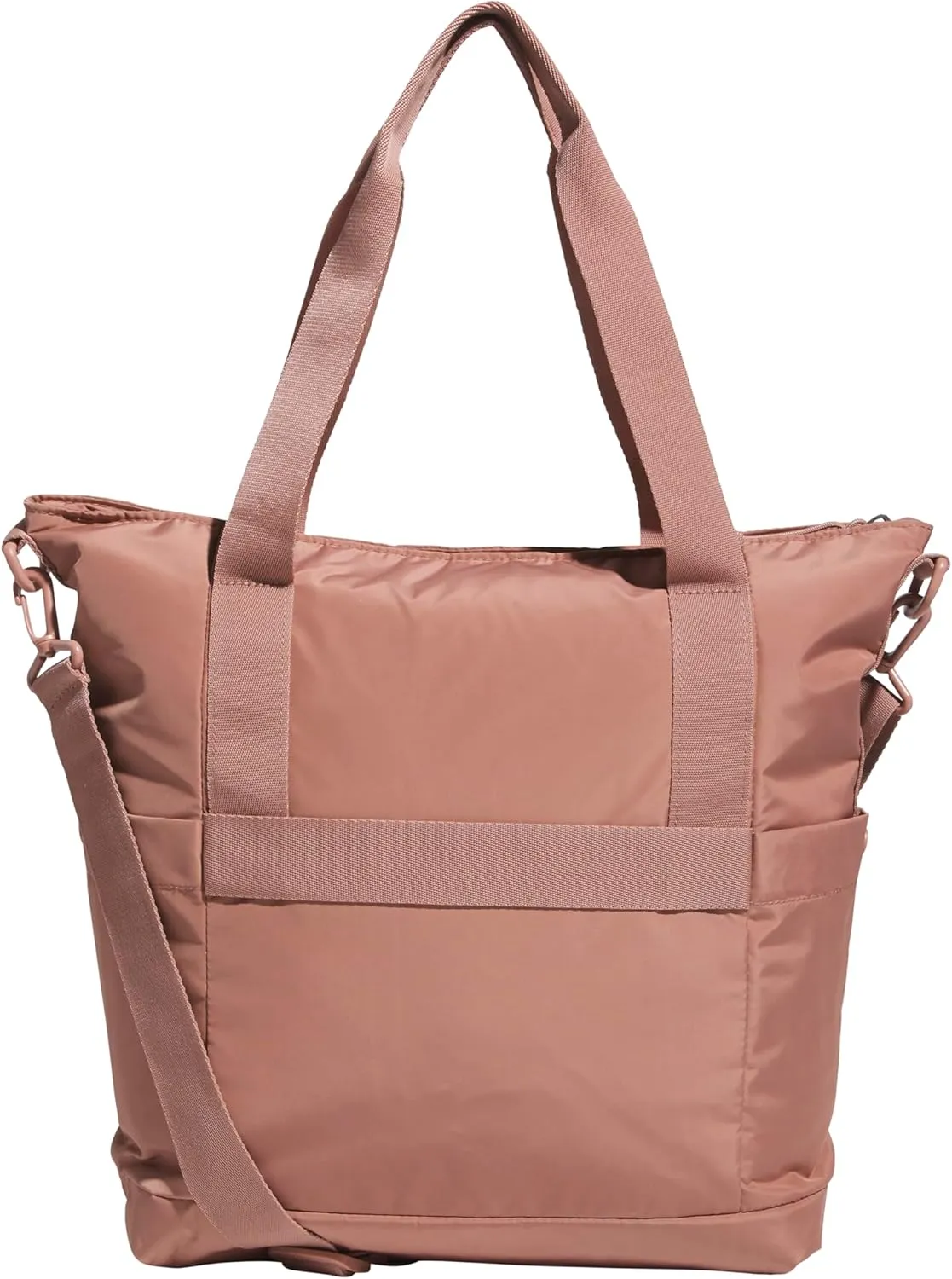 adidas All Me Tote for Women, Large Crossbody Bag with Shoulder Strap, Warm Clay Pink/2.0, OSFA