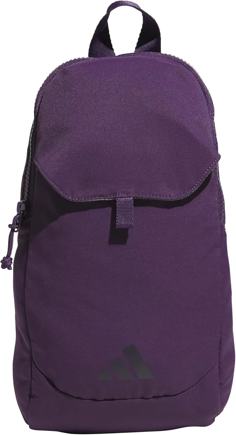 adidas Essentials Sling Small Crossbody Bag for Women and Men (5L), Aurora Plum Purple/Aurora Black/3.0, One Size