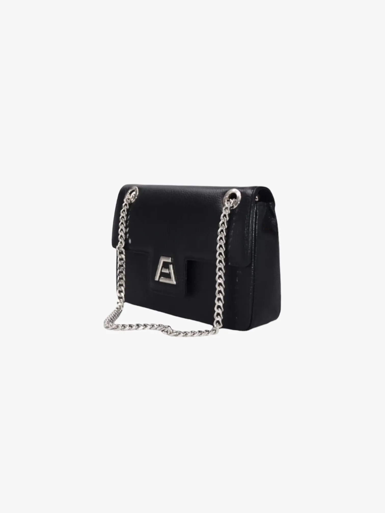 Adjustable Crossbody in Black (Silver Hardware)