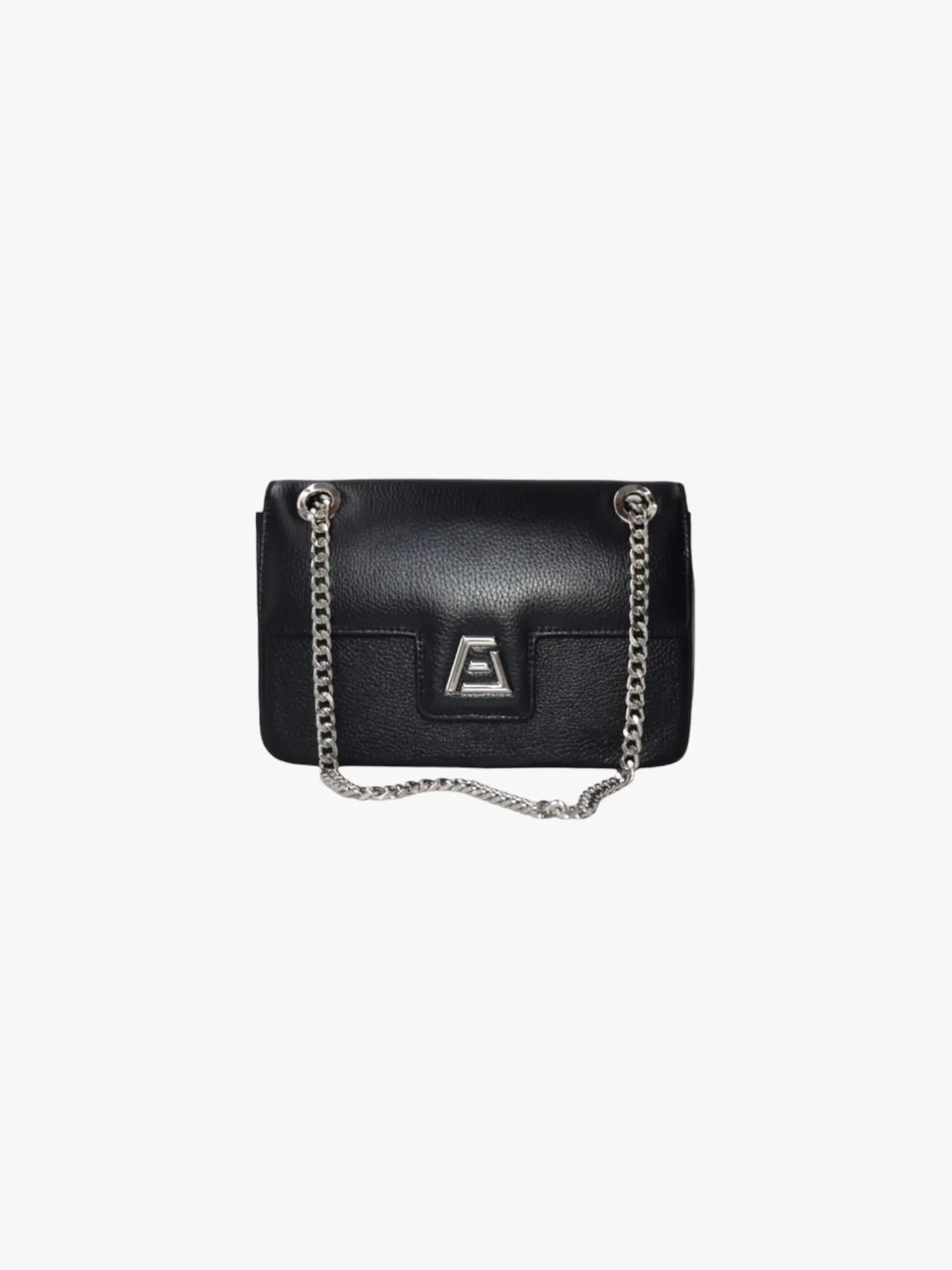 Adjustable Crossbody in Black (Silver Hardware)