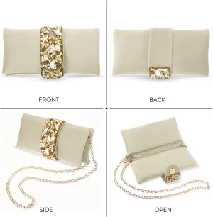 Aheli Clutch Purses Gift for Women Handmade Evening Bridal Handbags