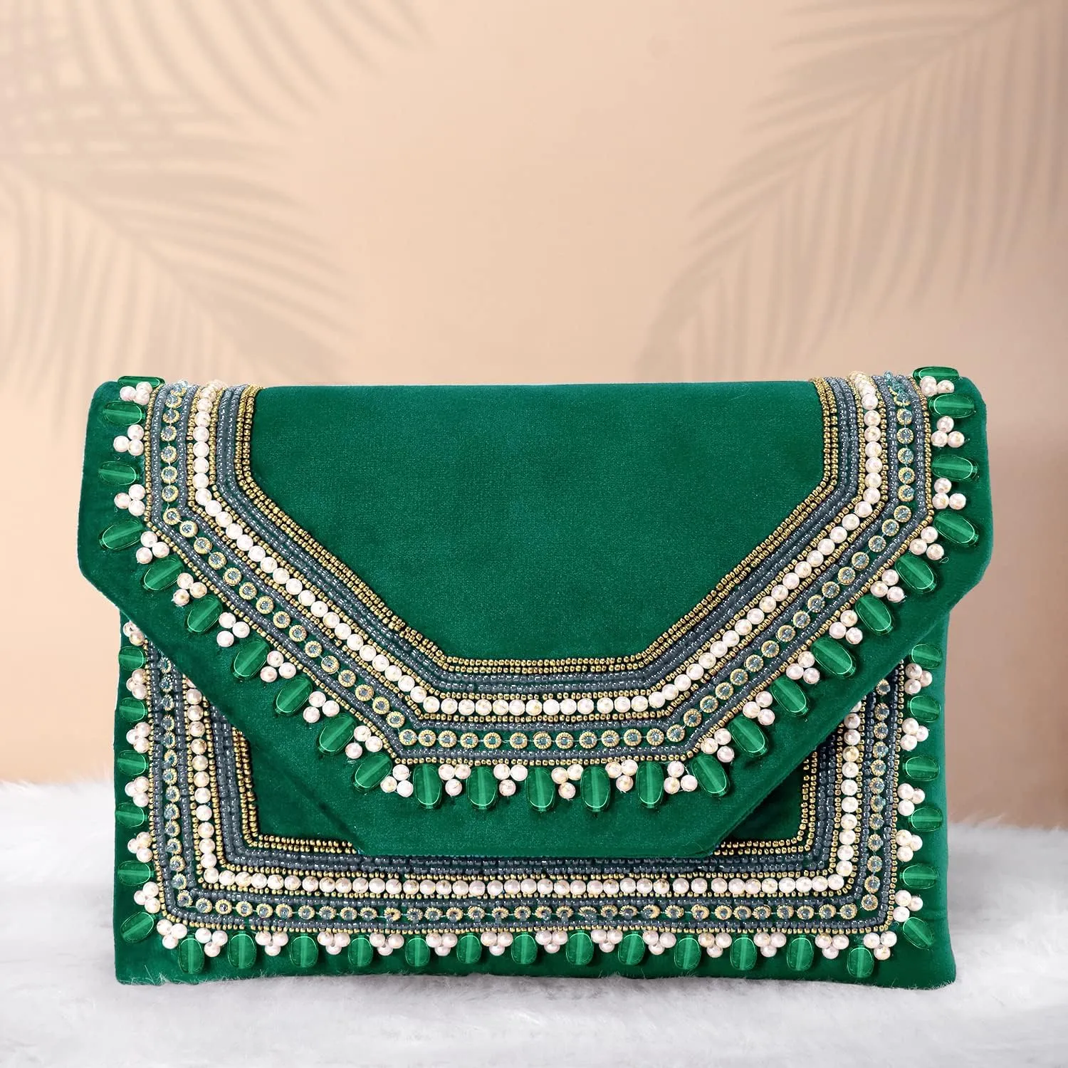 Aheli Clutch Women's Purse Bridal Bag for Casual Detachable Strap Evening Sling Bag Gift for Women