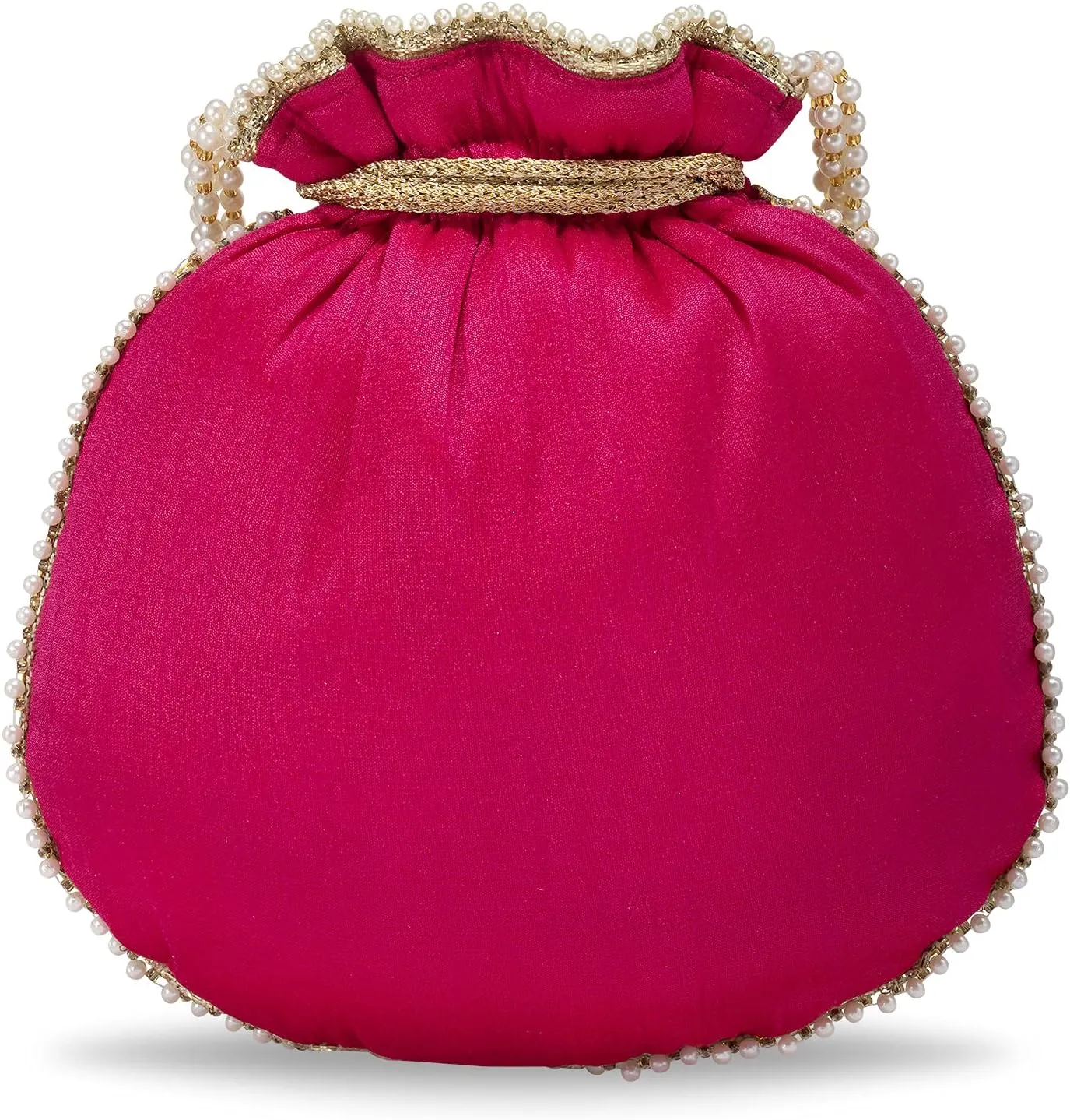 Aheli Embroidered Potli Bag Gift for Women Handmade Ethnic Purse Evening Handbags Stylish Bridal Fashion Clutch Bag