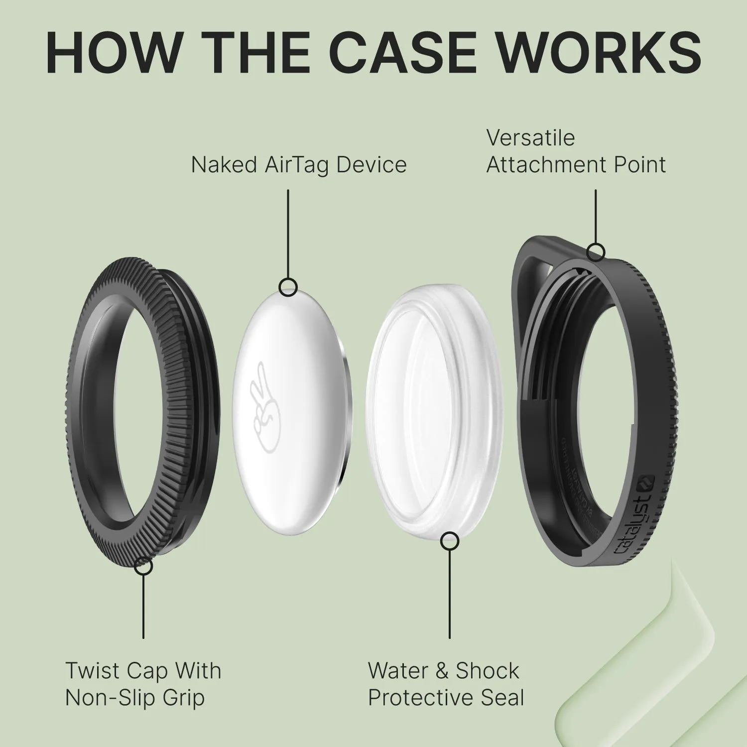 AirTag - Total Protection Case, Hang-It