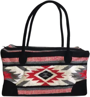 AJ Tack Weekender Travel Bag Luggage Fully Lined Suede Handles Southwest Design A