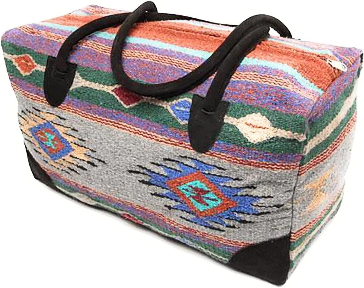 AJ Tack Weekender Travel Bag Luggage Fully Lined Suede Handles Southwest Design K