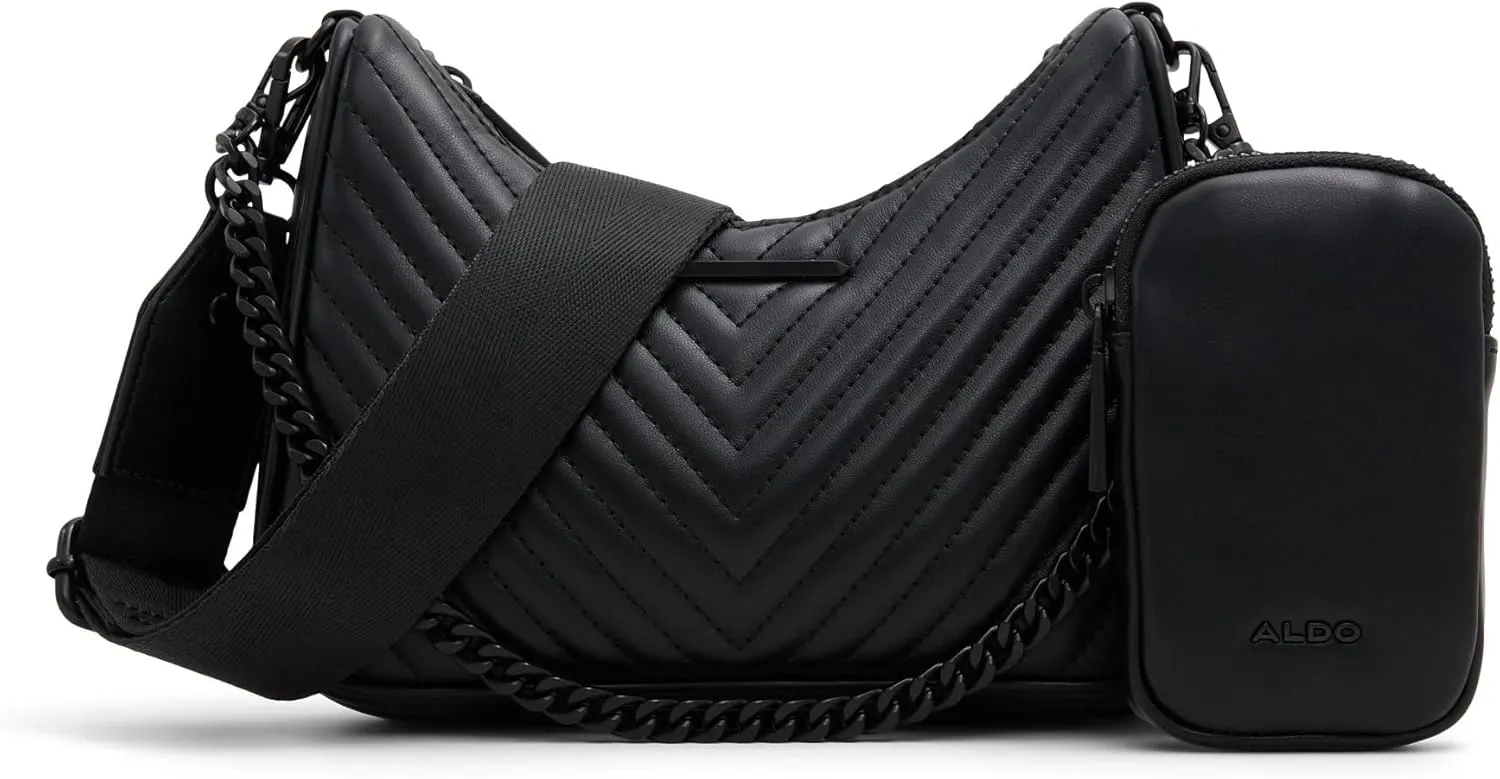 ALDO Kittani Crossbody Bag, Black/Black