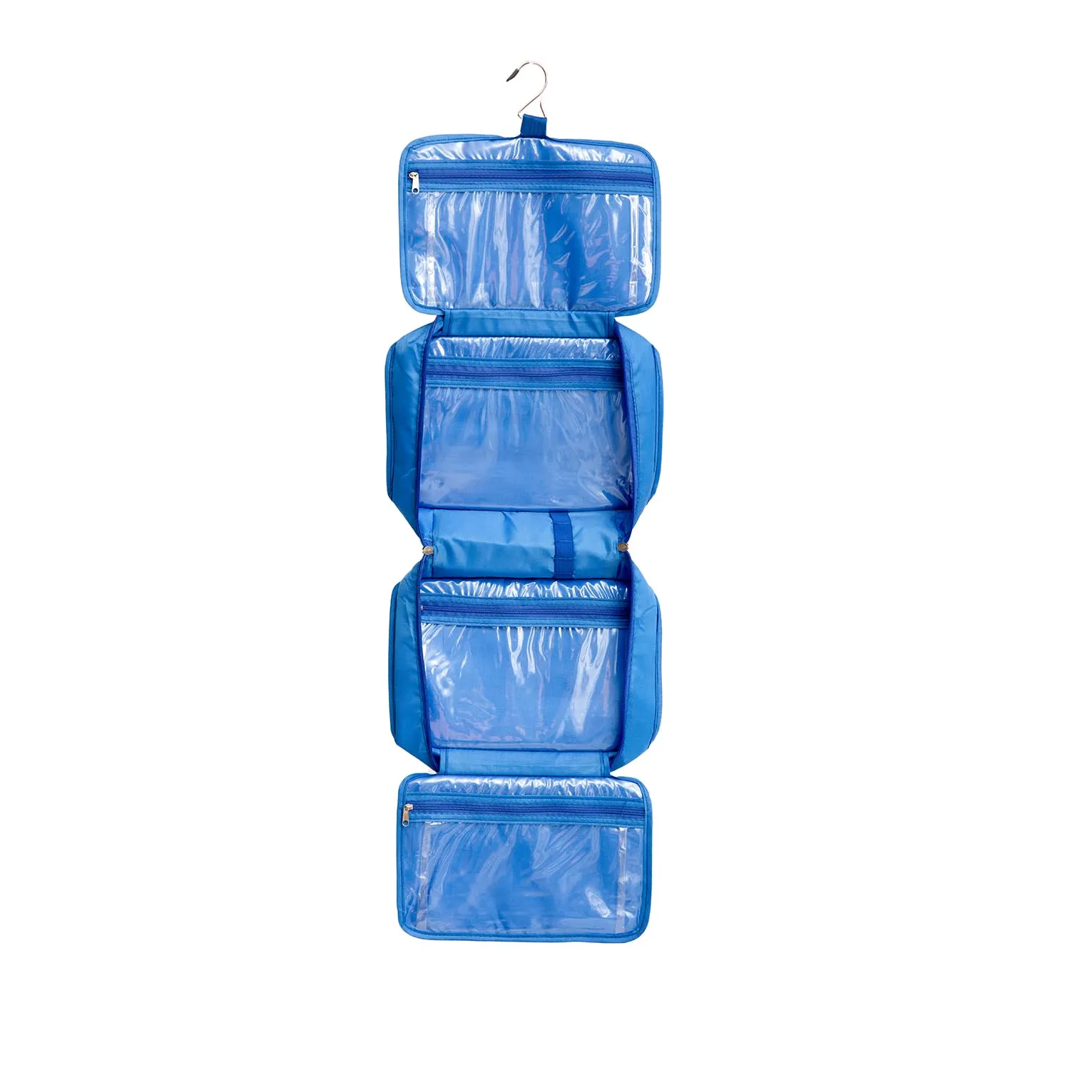 All-Purpose Household Travel Organizer Accessory Toiletry Cosmetics Makeup Hanging Shaving kit Bag (blue)