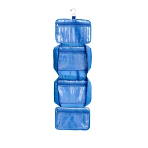 All-Purpose Household Travel Organizer Accessory Toiletry Cosmetics Makeup Hanging Shaving kit Bag (blue)