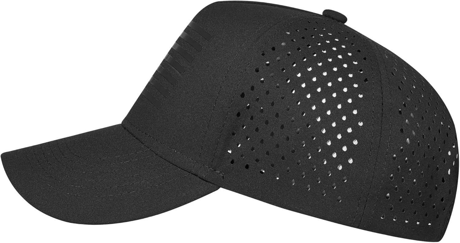 American Flag Trucker Hats, Waterproof Baseball Cap for Men Women, Quick-Dry Mesh Breathable Adjustable Fit Snapback Hat