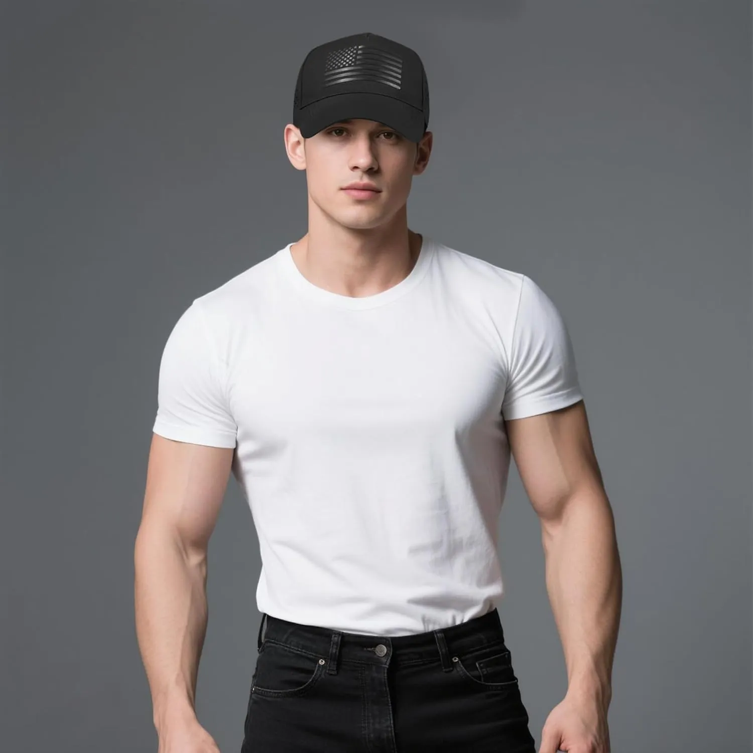 American Flag Trucker Hats, Waterproof Baseball Cap for Men Women, Quick-Dry Mesh Breathable Adjustable Fit Snapback Hat