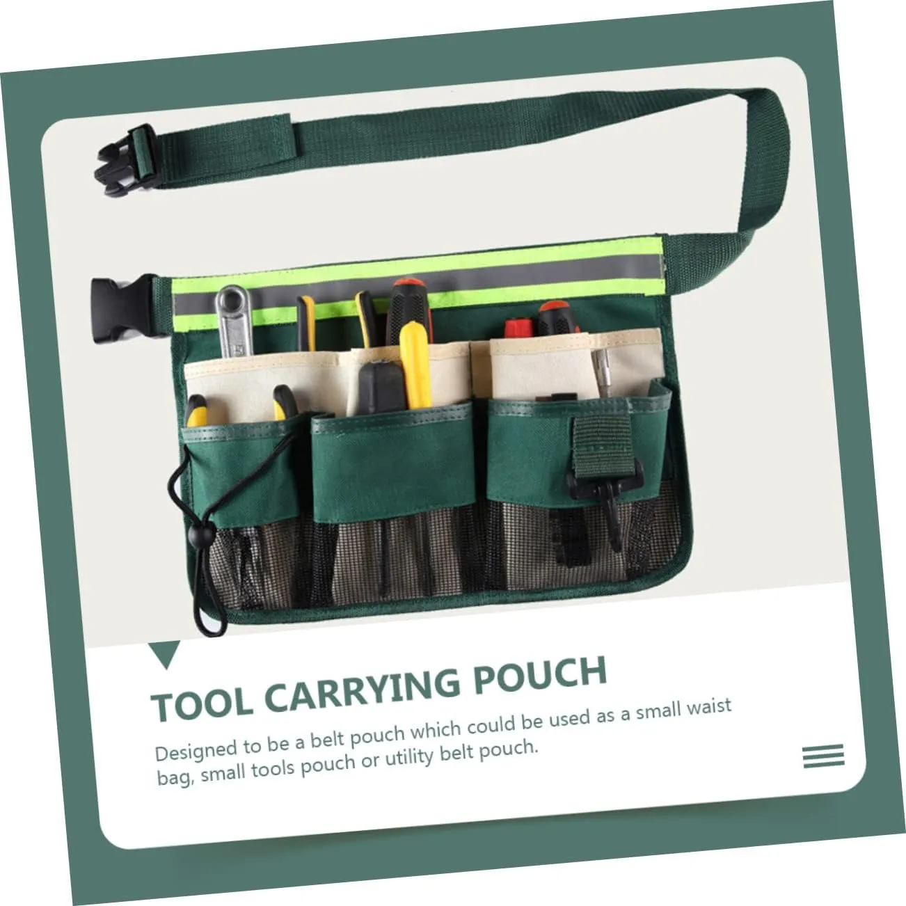 Angoily 4pcs Garden Tool Waist Bag Multifunctional Organizer Strong Material for Long Lasting Use